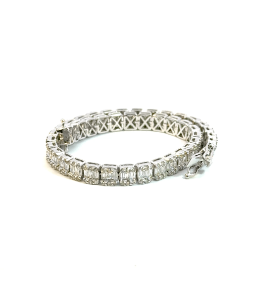 10KWG DIA-4.19 BRACELET 14.07GRMS