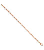 14K Rose Gold 16 inch 1.5mm Diamond-cut Rope with Lobster Clasp Chain