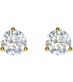 14K Yellow 1 CTW Lab-Grown Diamond Stud Earrings