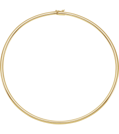Ch1025 14K Yellow Omega 4 Mm 18 In Box Clasp Polished Omega Chain