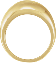 50199 14K Yellow 7 12 Mm Polished Dome Ring