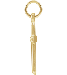 R41148 Pendant 14K Yellow 16.8 X 9 Mm Polished Cross Pendant