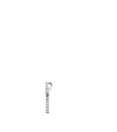 R42157 Pendant Set Platinum Round Natural Diamond 2.2Mm 58 Ctw Si1, G-H Polished 58 Ctw Natural Diamond Petite Cross Pendant