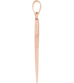 R41279 Pendant 14K Rose 30.2 X 15.9 Mm Polished Cross Pendant