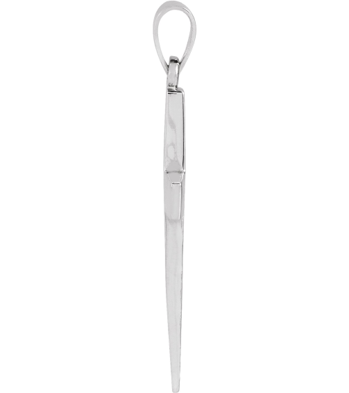 R41279 Pendant Platinum 30.2 X 15.9 Mm Polished Cross Pendant