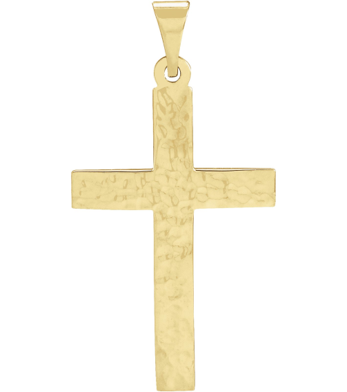 R41279 Pendant 18K Yellow 30.2 X 15.9 Mm Polished Cross Pendant
