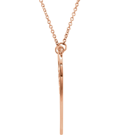 86206 Necklace 14K Rose 28 X 28 Mm 17 In Polished Mom Heart Necklace