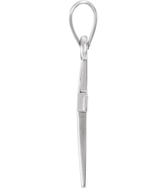 R41279 Pendant Platinum 23.7 X 11.5 Mm Polished Cross Pendant