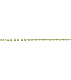 651539 Bracelet Set 14K Yellow Oval Natural Peridot 6 X 4 Mm 7 14 In Polished Natural Peridot 7.25 Inch Bracelet