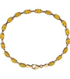 651539 Bracelet Set 14K Yellow Oval Natural Citrine 6 X 4 Mm 7 14 In Polished Natural Citrine 7.25 Inch Bracelet