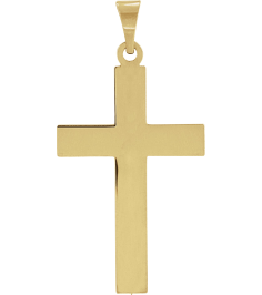 R4030 Pendant 14K Yellow 22 X 14 Mm Polished Cross Pendant
