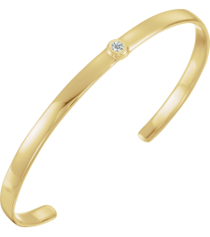 Brc764 Bracelet Set 14K Yellow Round Natural Diamond 3Mm 110 Ct 6 In Polished 110 Ct Natural Diamond Cuff Bracelet