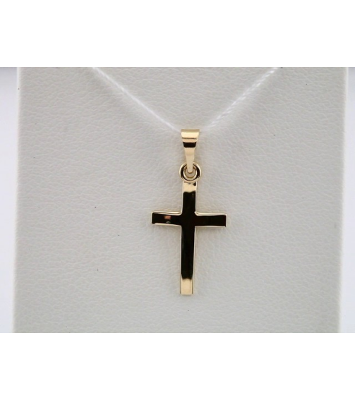 R41279 Pendant 14K Yellow 21 X 9.7 Mm Polished Cross Pendant