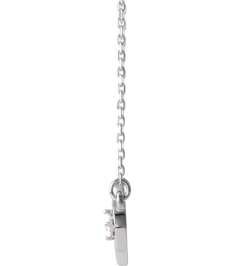 86677 Necklace Set Sterling Silver Round Natural Diamond 3Mm 110 Ct I1, G-H 16-18 In Polished 110 Ctw Natural Diamond Infinity-Inspired Heart Necklace