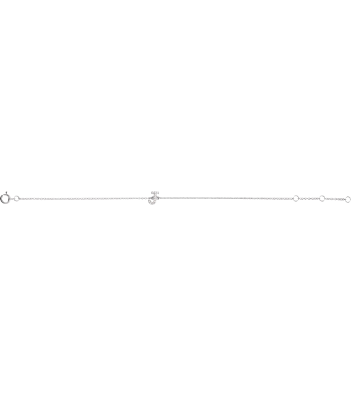 652689 Bracelet Set 14K White Initial J Natural Diamond Round 1 Mm I1, H+ 0.05 Ctw 6-7 In Polished .05 Ctw Natural Diamond Initial Bracelet
