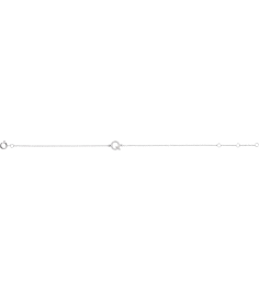 652689 Bracelet Set 14K White Initial Q Natural Diamond Round .9 Mm I1, H+ 0.07 Ctw 6-7 In Polished .07 Ctw Natural Diamond Initial Bracelet