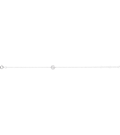 652689 Bracelet Set 14K White Initial S Natural Diamond Round 1 Mm I1, H+ 0.05 Ctw 6-7 In Polished .05 Ctw Natural Diamond Initial Bracelet