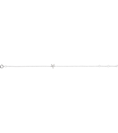 652689 Bracelet Set 14K White Initial Y Natural Diamond Round 1 Mm I1, H+ 0.04 Ctw 6-7 In Polished .04 Ctw Natural Diamond Initial Bracelet