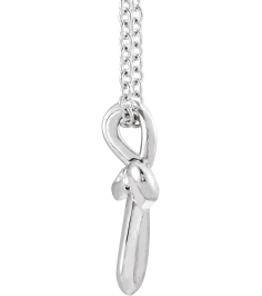 R42365 Necklace Set Platinum Round Natural Diamond 1.5Mm 0.015 Ct Si1-Si3, G-H 16-18 In Polished .015 Ctw Natural Diamond Cross Necklace
