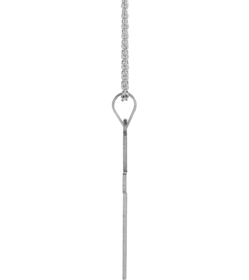 R4030 Necklace 14K White 22 X 14 Mm 18 In Polished Cross Necklace