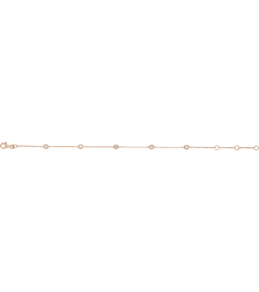 653469B Bracelet Set 14K Rose Round Natural Diamond 2.3Mm 14 Ctw I1, G-I 5 12-7 In Polished 14 Ctw Natural Diamond 5-Station Bracelet