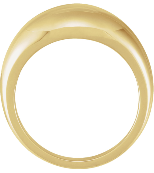 50199 10K Yellow 7 10 Mm Polished Dome Ring