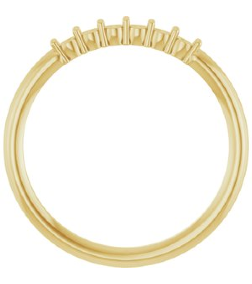 123288 Ring Set 14K Yellow Natural Pink Tourmaline Round 1.75 Mm Polished Natural Pink Tourmaline Stackable Ring
