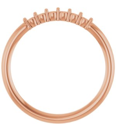 123288 Ring Set 14K Rose Natural Pink Tourmaline Round 1.75 Mm Polished Natural Pink Tourmaline Stackable Ring