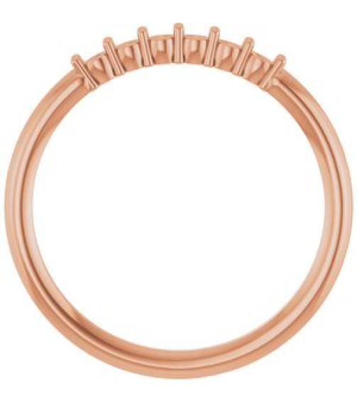 123288 Ring Set 14K Rose Natural Pink Tourmaline Round 1.75 Mm Polished Natural Pink Tourmaline Stackable Ring