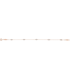 651577 Bracelet Set 14K Rose Round Natural Diamond 2.5Mm 13 Ctw I1, H+ 7 In Polished Station Bracelet