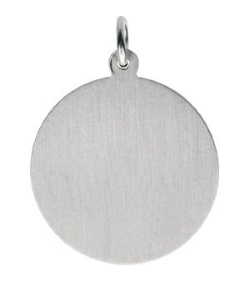 R5052 Pendant Sterling Silver 25 Mm Polished St.Michael Medal