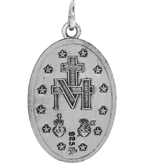 R5020 Pendant Sterling Silver 19 X 14 Mm Polished Miraculous Medal