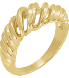 5540 Ring 14K Yellow Polished Dome Wrap Ring