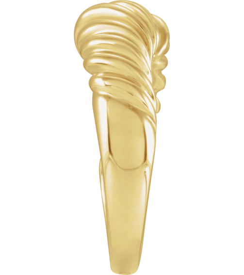 5540 Ring 14K Yellow Polished Dome Wrap Ring