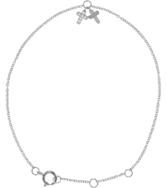 653584 Bracelet Set 14K White Round Natural Diamond 1Mm .03 Ctw I1, H+ 6 12-7 12 In Polished .03 Ctw Natural Diamond Crosses Bracelet