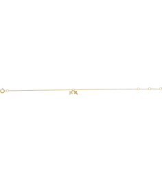 653584 Bracelet Set 14K Yellow Round Natural Diamond 1Mm .03 Ctw I1, H+ 6 12-7 12 In Polished .03 Ctw Natural Diamond Crosses Bracelet