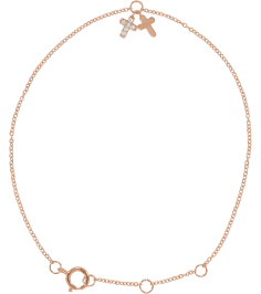 653584 Bracelet Set 14K Rose Round Natural Diamond 1Mm .03 Ctw I1, H+ 6 12-7 12 In Polished .03 Ctw Natural Diamond Crosses Bracelet
