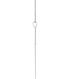 R4030 Necklace Sterling Silver 39 X 25 Mm 18 In Polished Cross Necklace