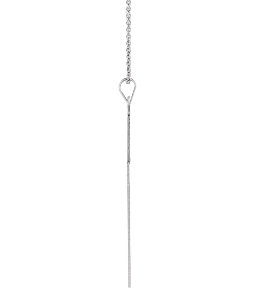 R4030 Necklace Sterling Silver 39 X 25 Mm 18 In Polished Cross Necklace