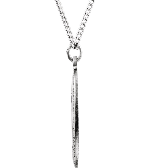 R5020 Necklace Sterling Silver 23 X 16 Mm 18 In Polished Oval Miraculous Medal Necklace
