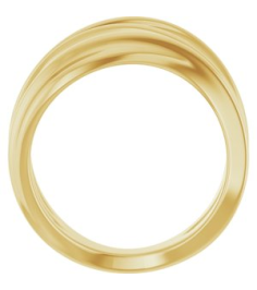 52079 Ring 14K Yellow Polished Negative Space Ring