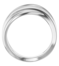 52079 Ring Sterling Silver Polished Negative Space Ring