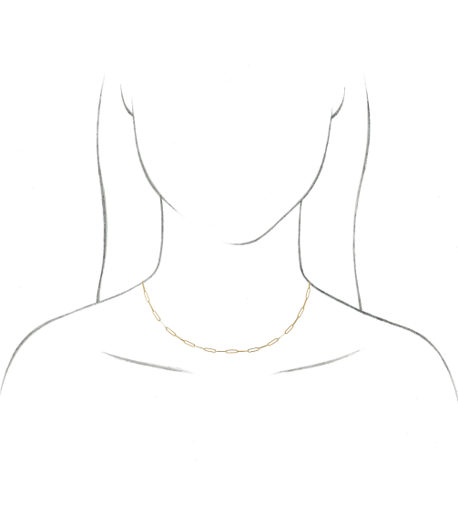 Ch1094 14K Rose Paperclip-Style 2.6 Mm 16 In Lobster Clasp Polished Paperclip-Style Chain