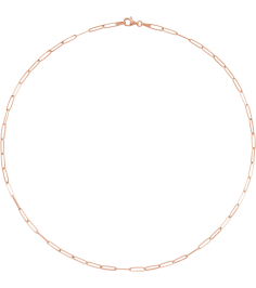 Ch1094 14K Rose Paperclip-Style 2.6 Mm 18 In Lobster Clasp Polished Paperclip-Style Chain