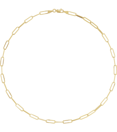 Ch1095 14K Yellow Paperclip-Style 3.85 Mm 16 In Lobster Clasp Polished Paperclip-Style Chain
