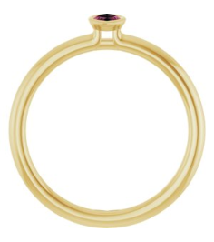 72129 Ring Set 14K Yellow Natural Pink Tourmaline Marquise 5 X 3 Mm Polished Natural Pink Tourmaline Stackable Ring