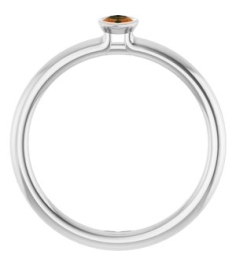 72129 Ring Set 14K White Natural Citrine Marquise 5 X 3 Mm Polished Natural Citrine Stackable Ring