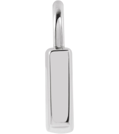 87184 Pendant Sterling Silver 12.02 X 8 Mm Polished Engravable Lock Pendant