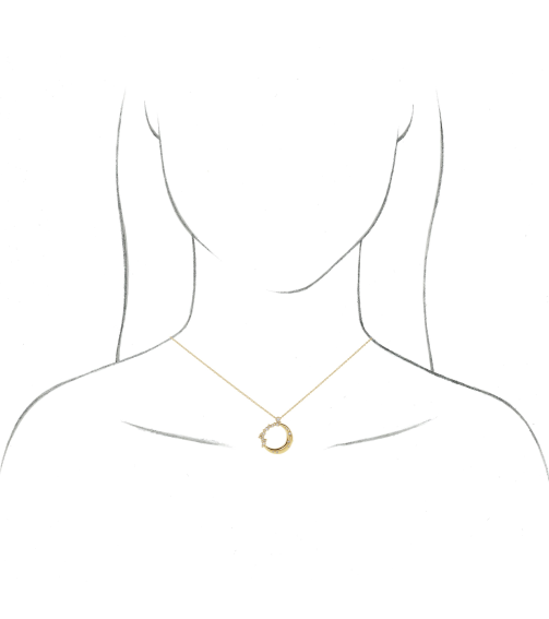87260 Necklace Set Platinum Round Natural Diamond Natural Diamond Si2-Si3, G-H 16-18 In Polished Scattered 14 Ctw Natural Diamond Crescent Moon Necklace