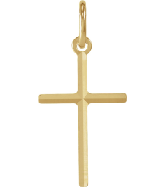 R16031 Pendant 14K Yellow 15.5 X 10 Mm Polished Cross Pendant